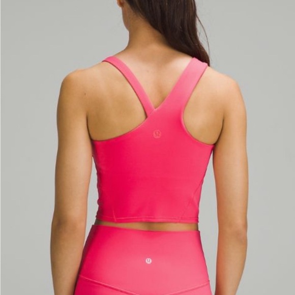 Lululemon Everlux Asymmetrical Tennis Tank Top Lip Gloss Size 4 - Picture 6 of 8
